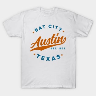 Vintage Austin Bat City Texas USA T-Shirt